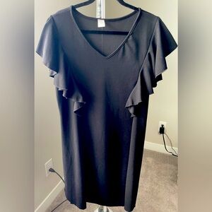 Black Knee Length Dress. 2X, Never Worn, no tags.
